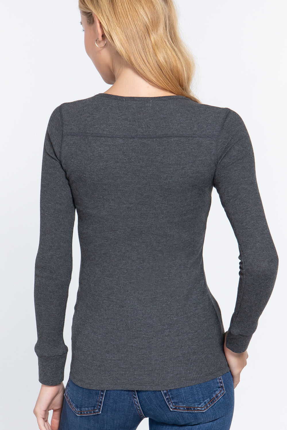 Long Sleeve V-neck Thermal Top