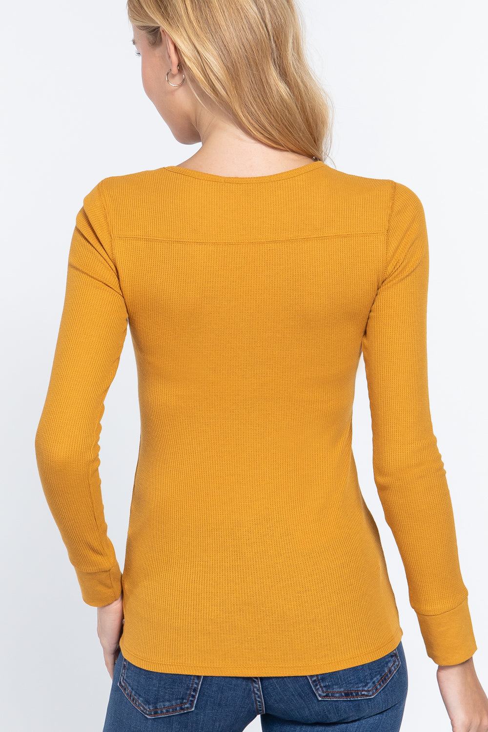 Long Sleeve V-neck Thermal Top