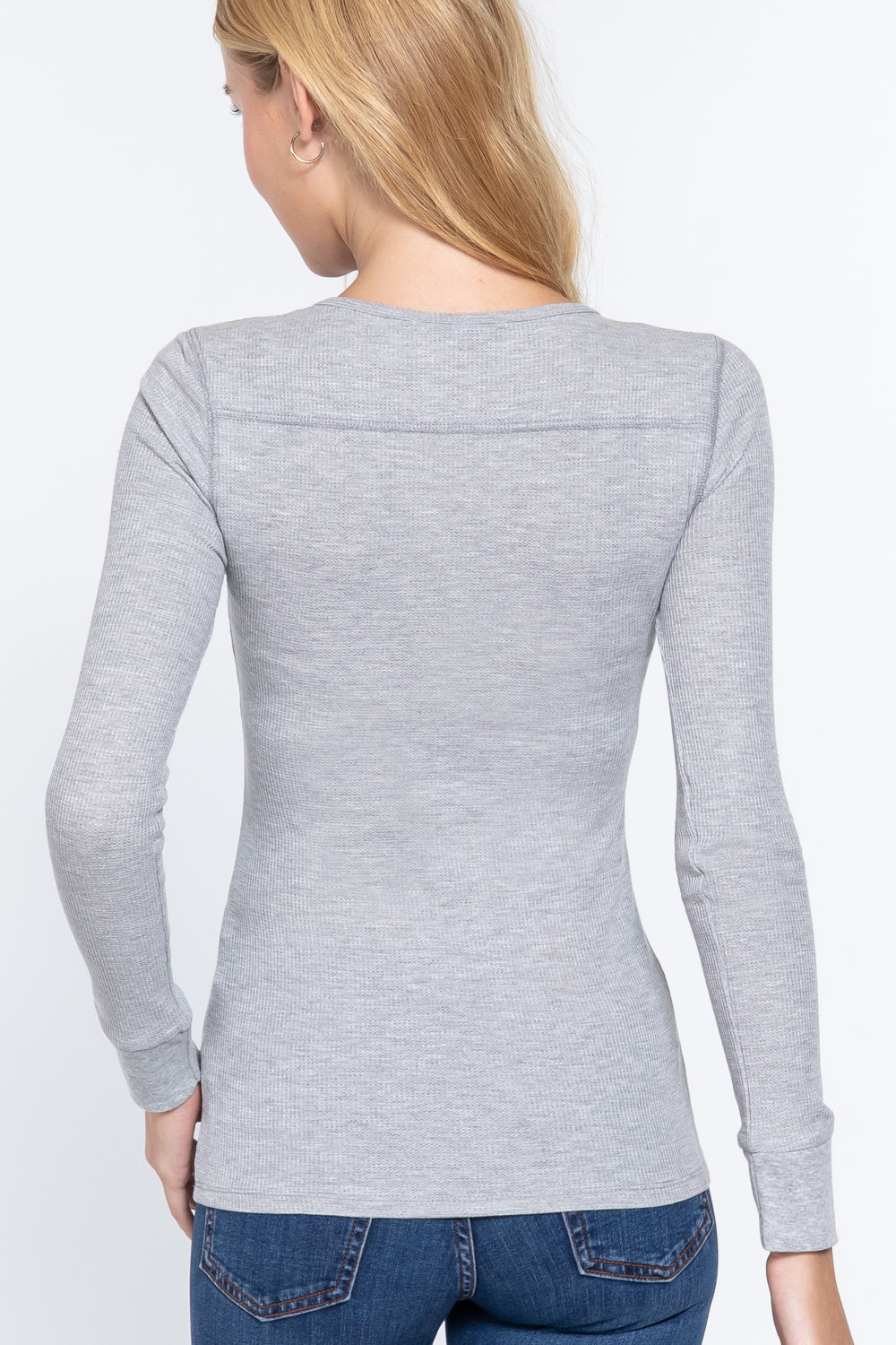 Long Sleeve V-neck Thermal Top