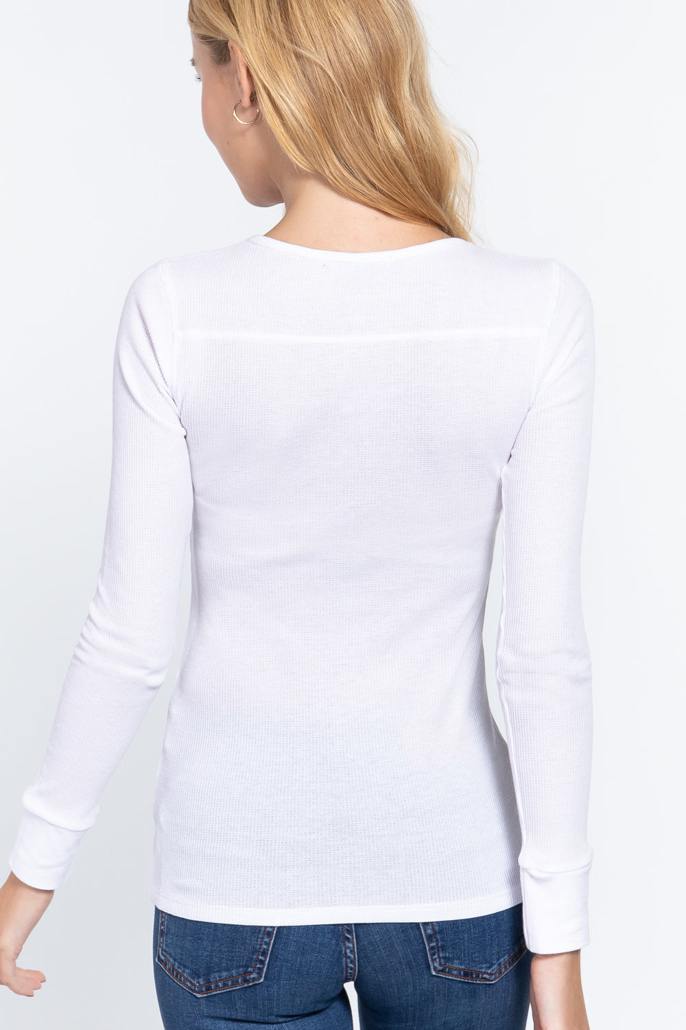 Long Sleeve V-neck Thermal Top