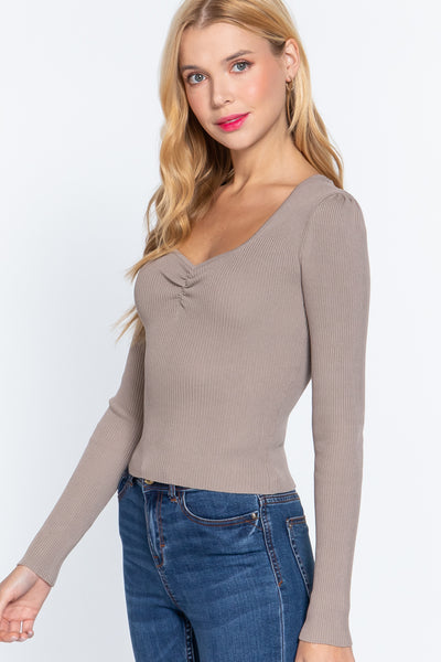 Long Sleeve Knit Top