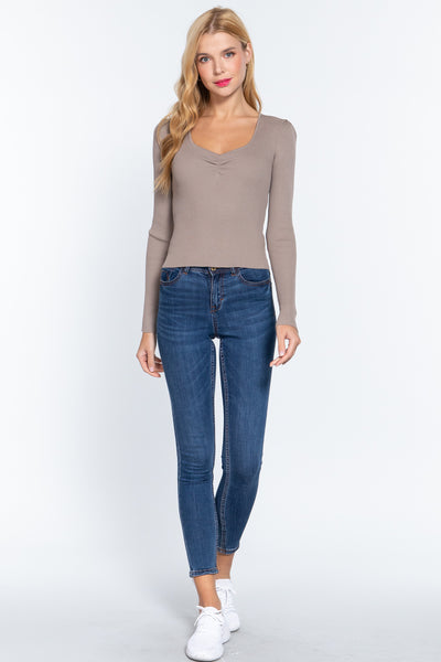 Long Sleeve Knit Top