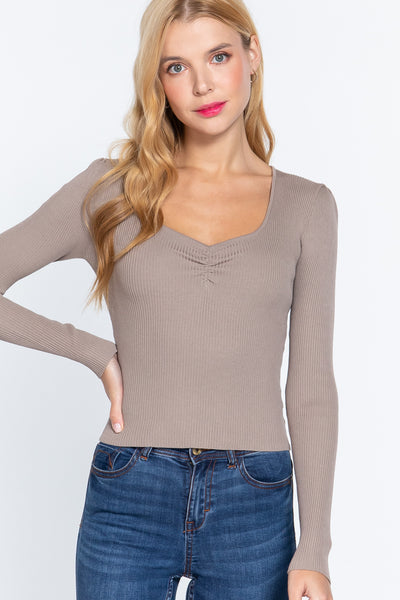 Long Sleeve Knit Top