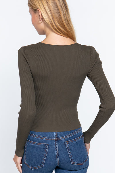 Long Sleeve Knit Top