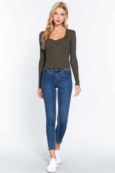 Long Sleeve Knit Top
