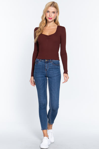 Long Sleeve Knit Top