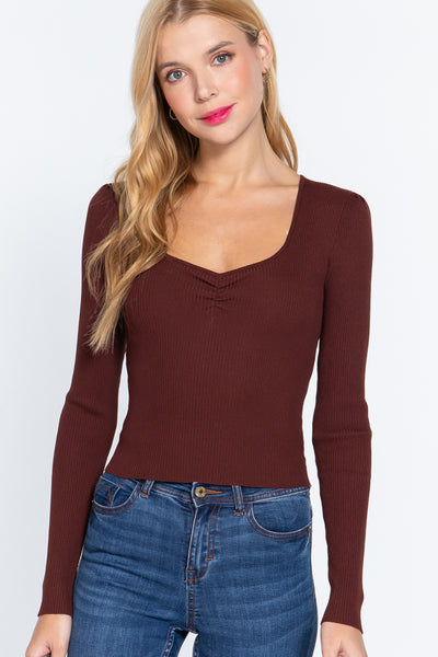 Long Sleeve Knit Top