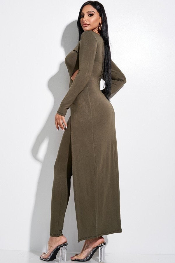 Long Sleeve Crossed Over Pants Set