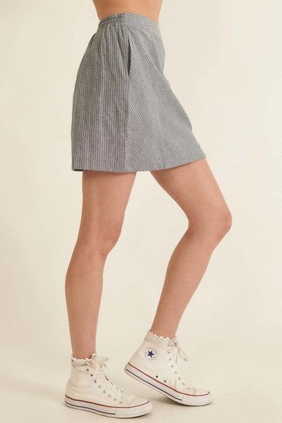 Pinstripe Mini Skirt