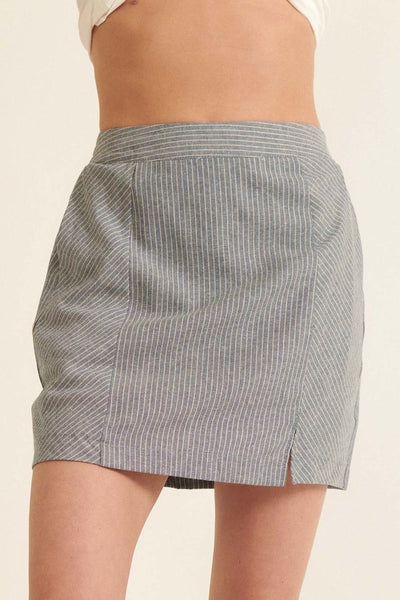 Pinstripe Mini Skirt