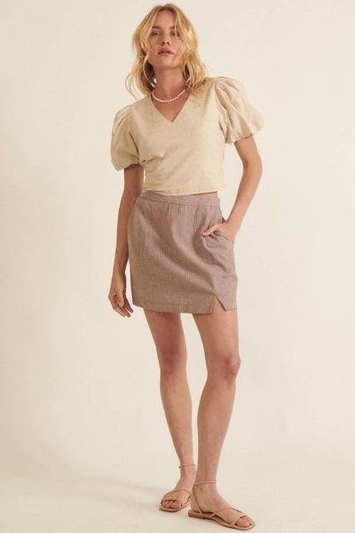 Pinstripe Mini Skirt