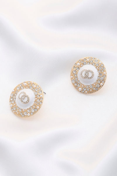 Double Circle Round Earrings