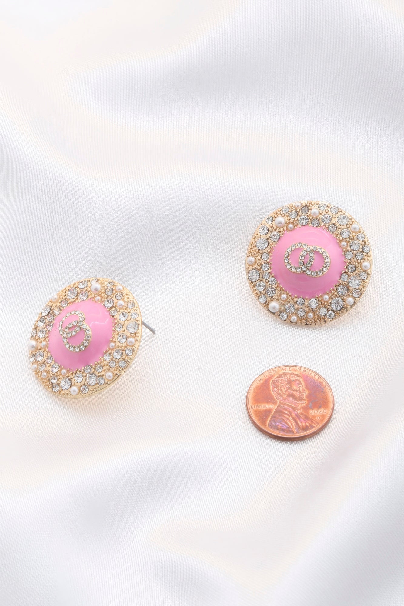 Double Circle Round Earrings