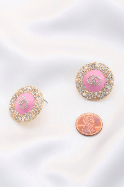 Double Circle Round Earrings