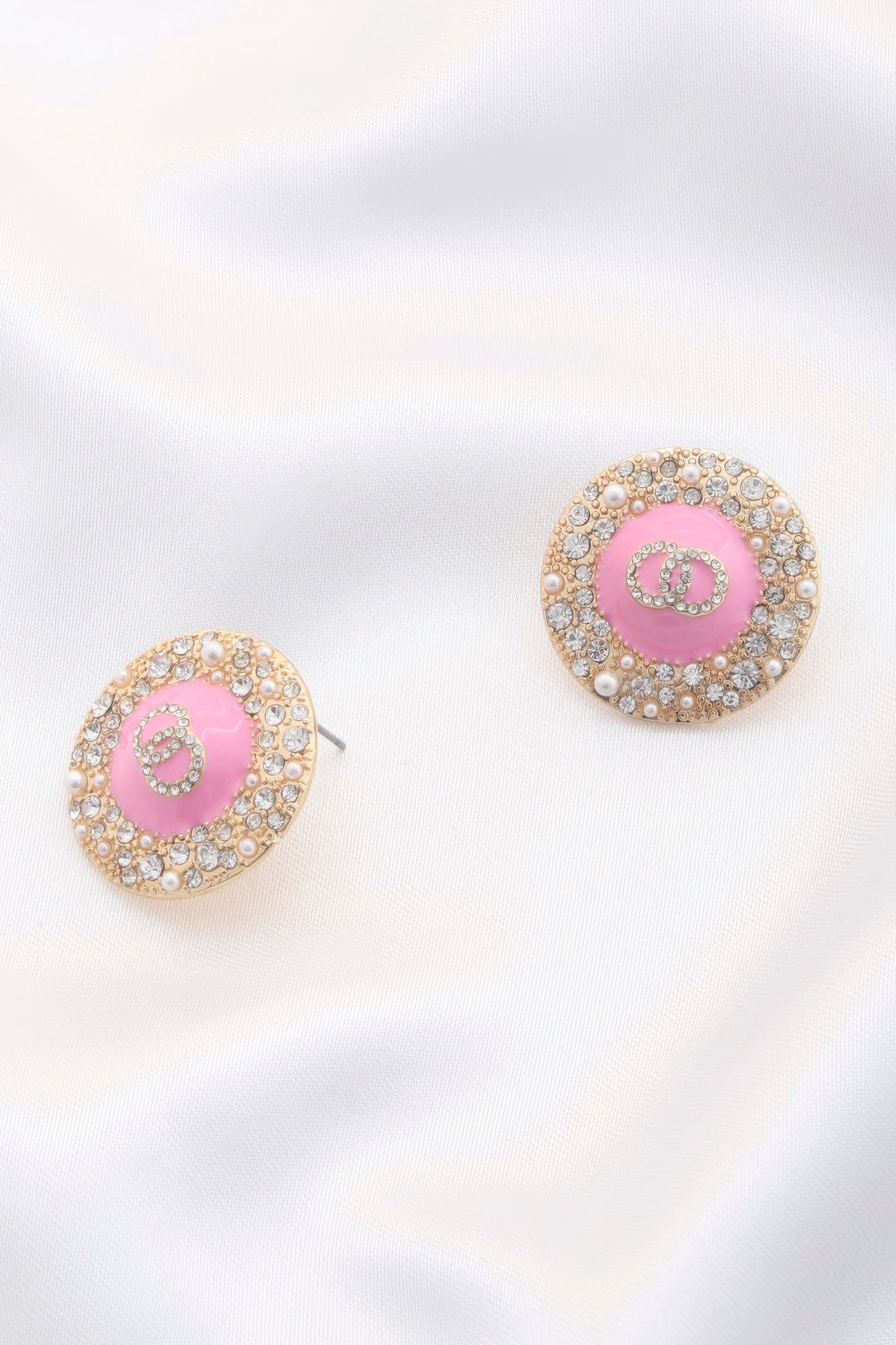 Double Circle Round Earrings