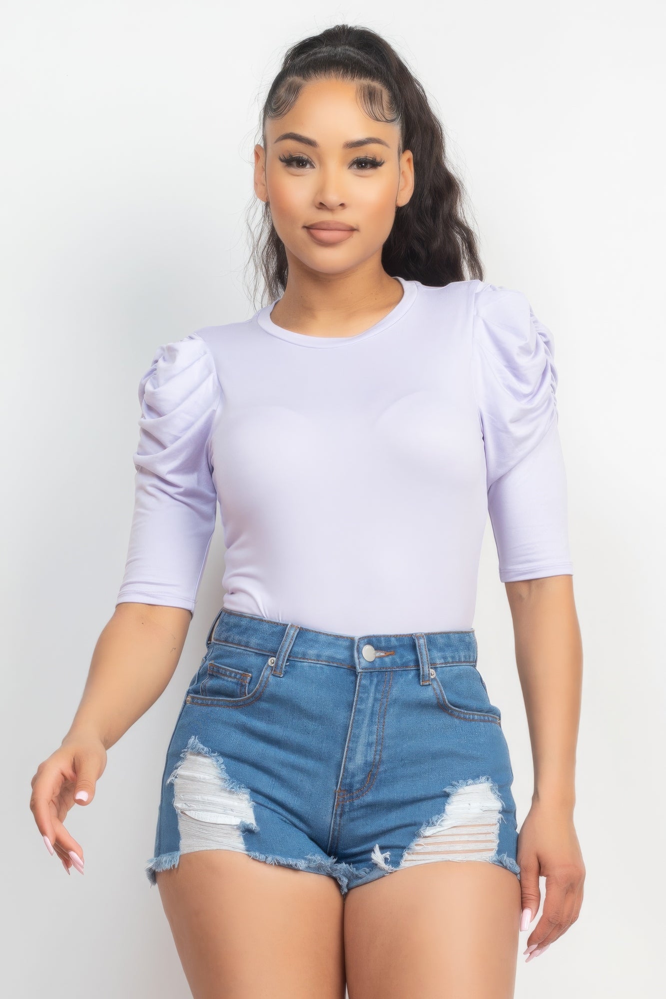 Lilac Elegance Knit Top