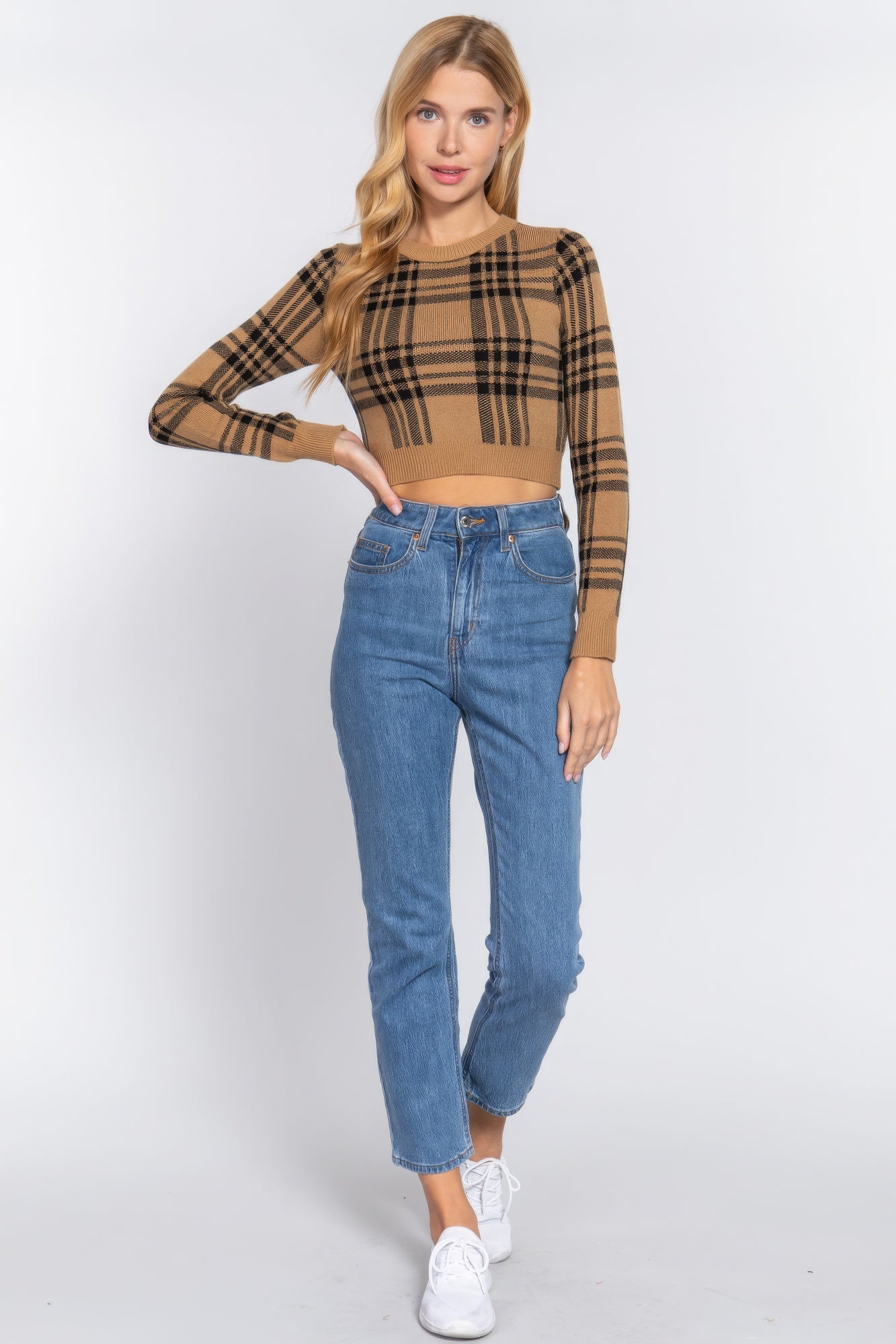 Long Sleeve Crop Sweater