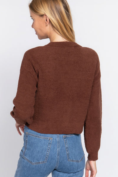 V-neck Sweater Cardigan