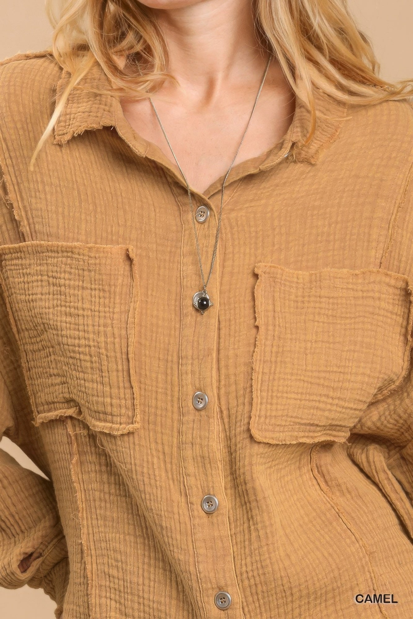 Mineral Wash Long Sleeve Top