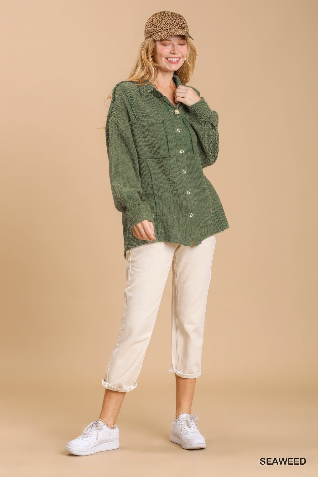 Mineral Wash Long Sleeve Top