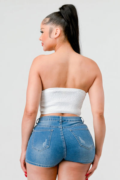 Luxe sweetheart lace bustier top