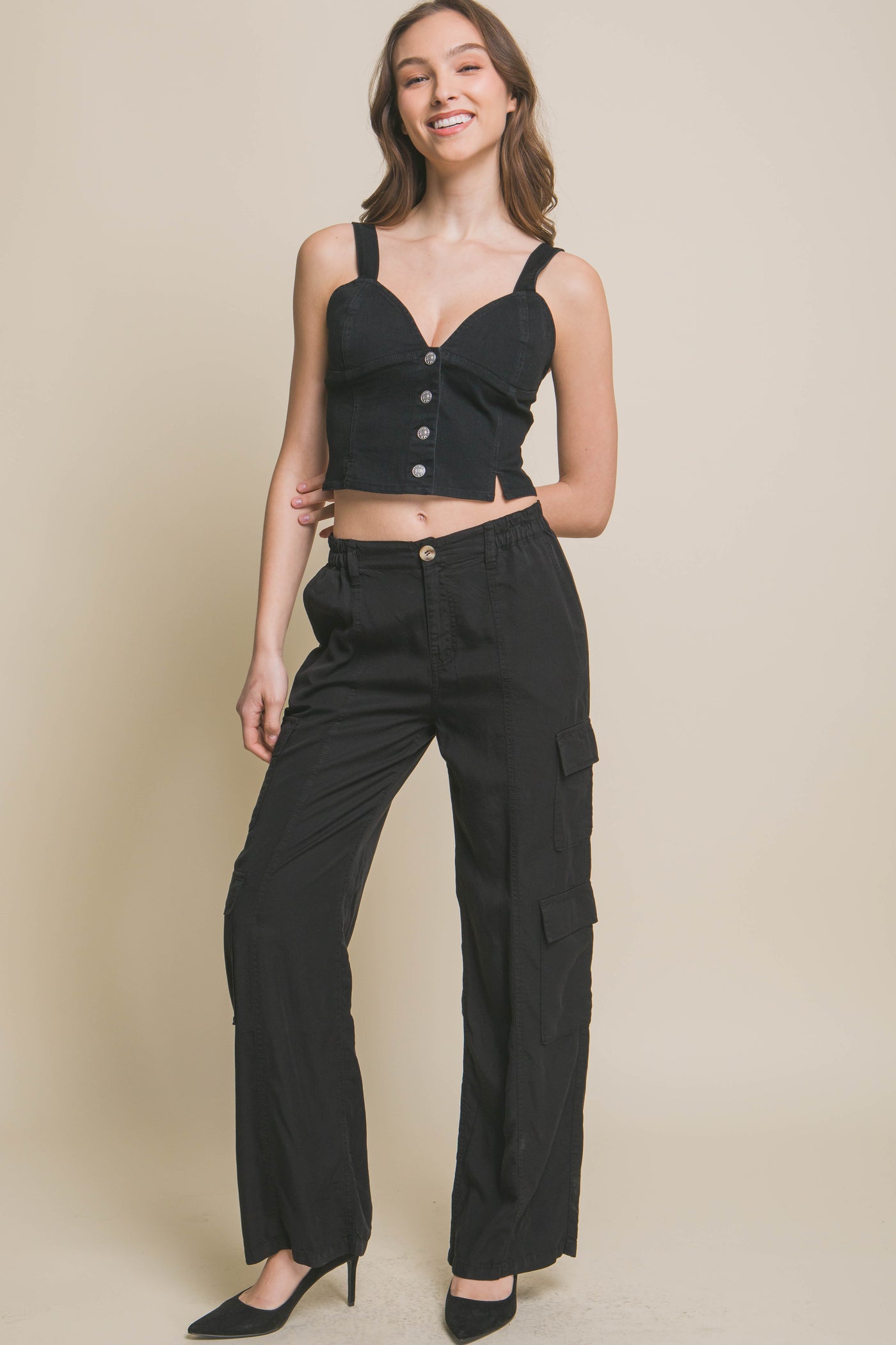 Wide Leg Cargo Pants