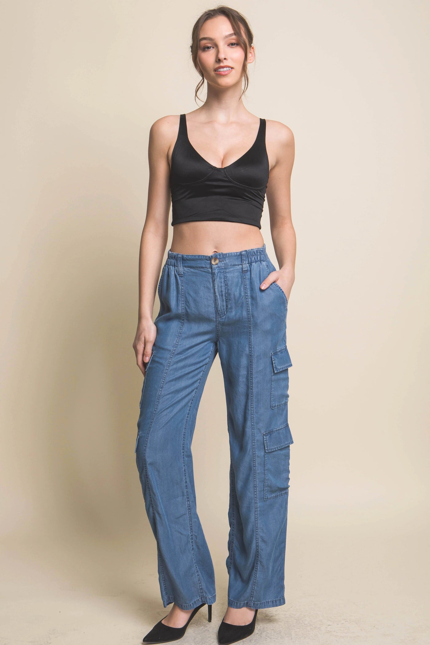 Wide Leg Cargo Pants