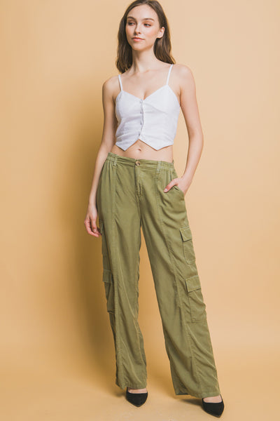 Wide Leg Cargo Pants
