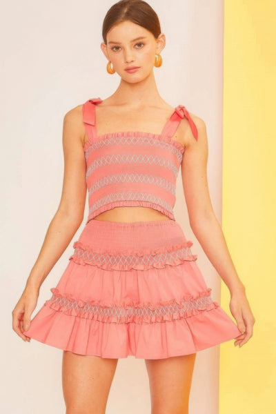 Ruffle Mini Skirt