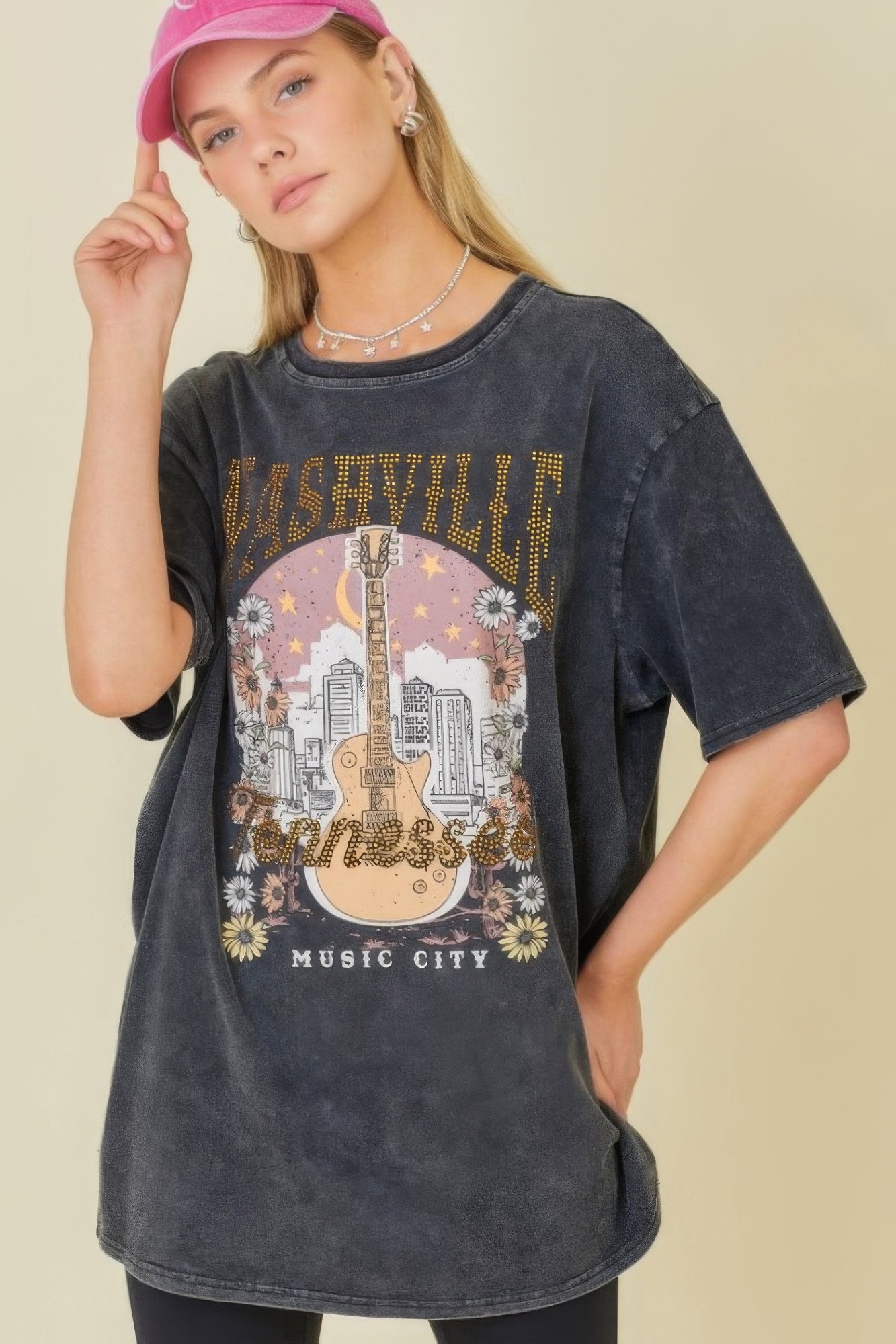 Nashville Music City Graphic Tee