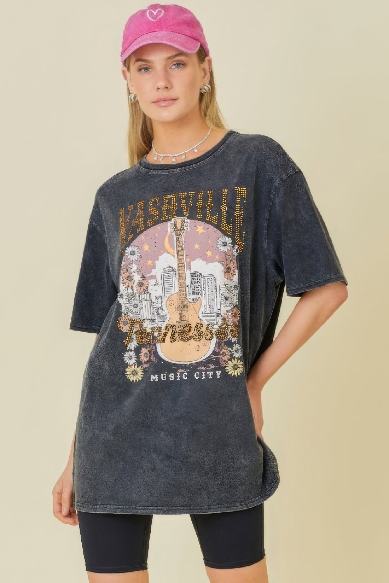 Nashville Music City Graphic Tee