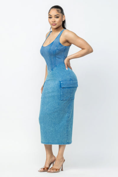 Denim Midi Dress