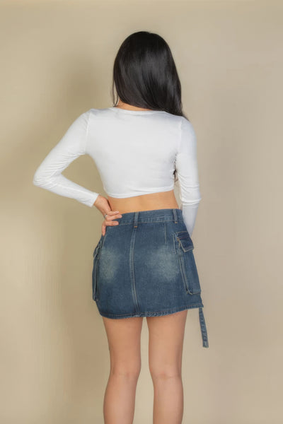 Long Sleeve Crop Top