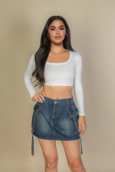 Long Sleeve Crop Top