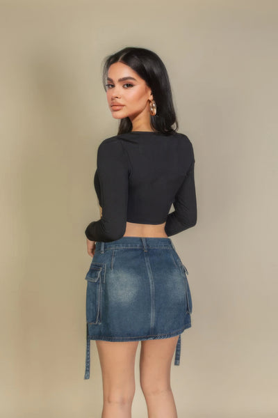 Long Sleeve Crop Top