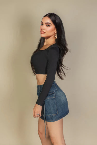 Long Sleeve Crop Top