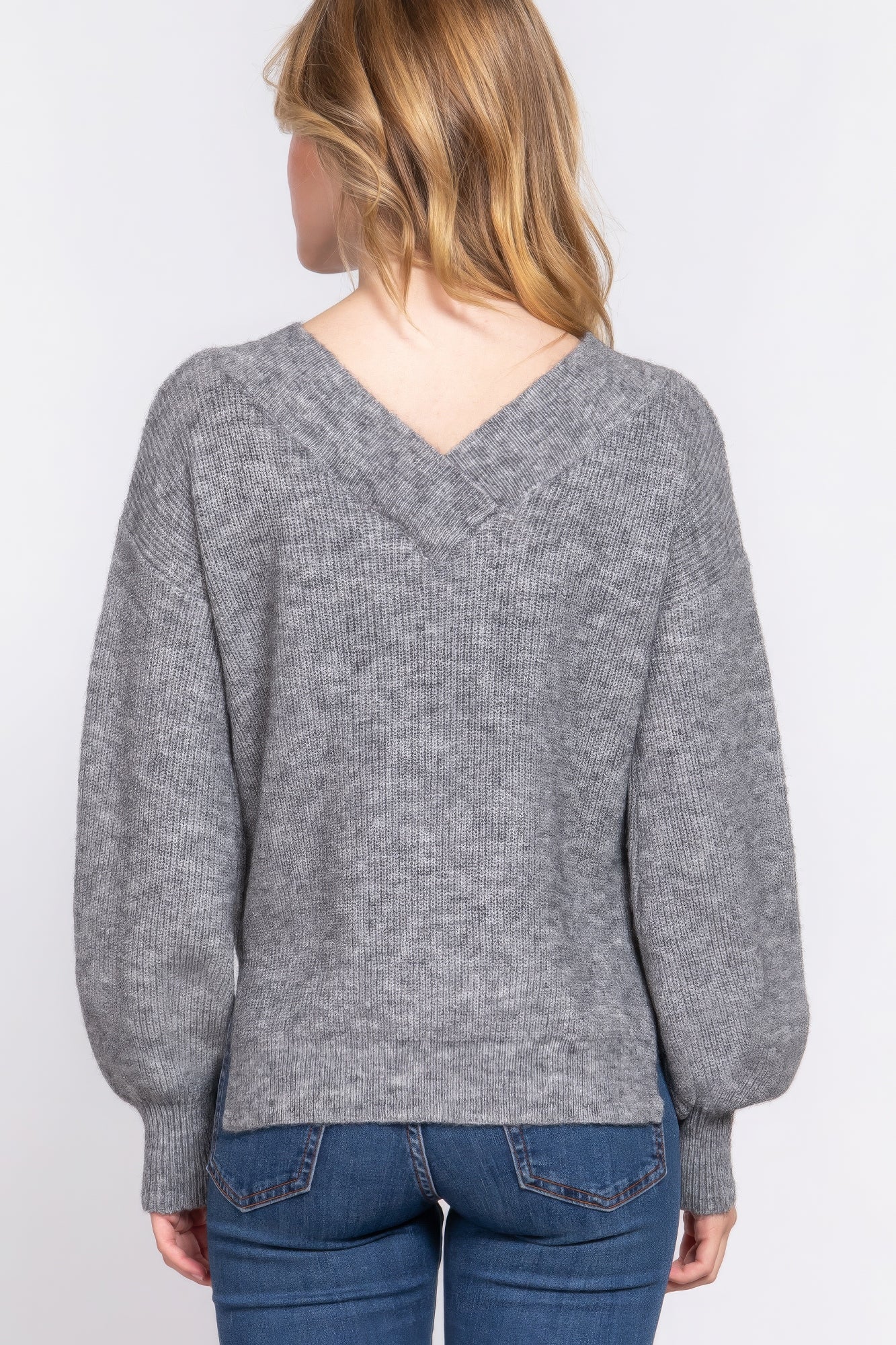 Long Sleeve V-neck Sweater