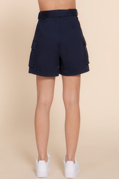 Classic Belted Cargo Shorts