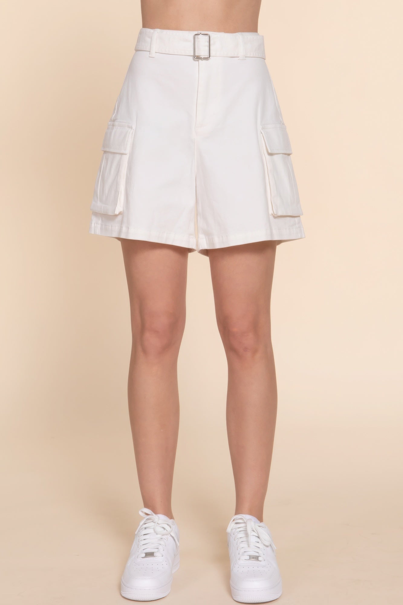 Classic Belted Cargo Shorts