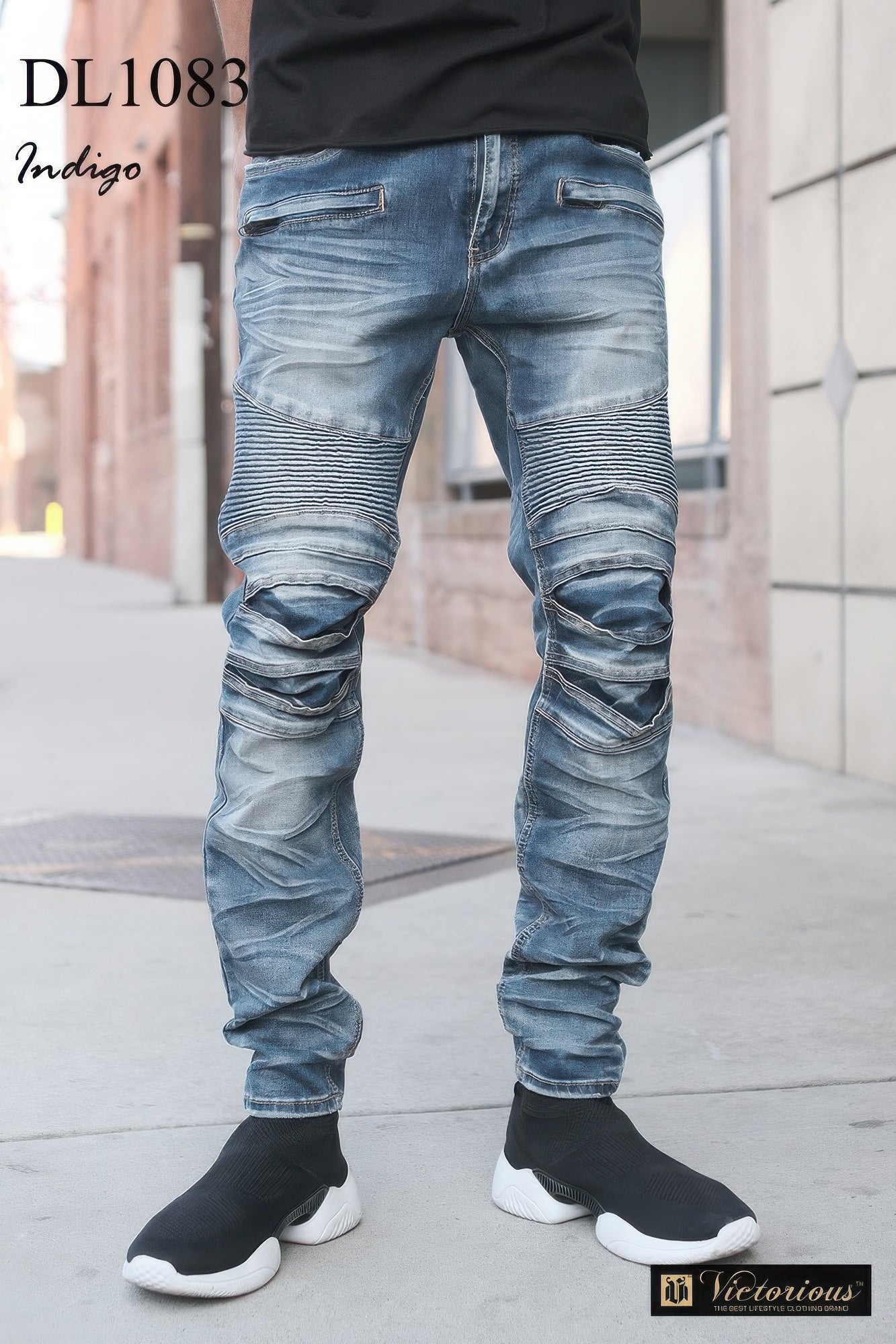 Men Biker Denim Jeans