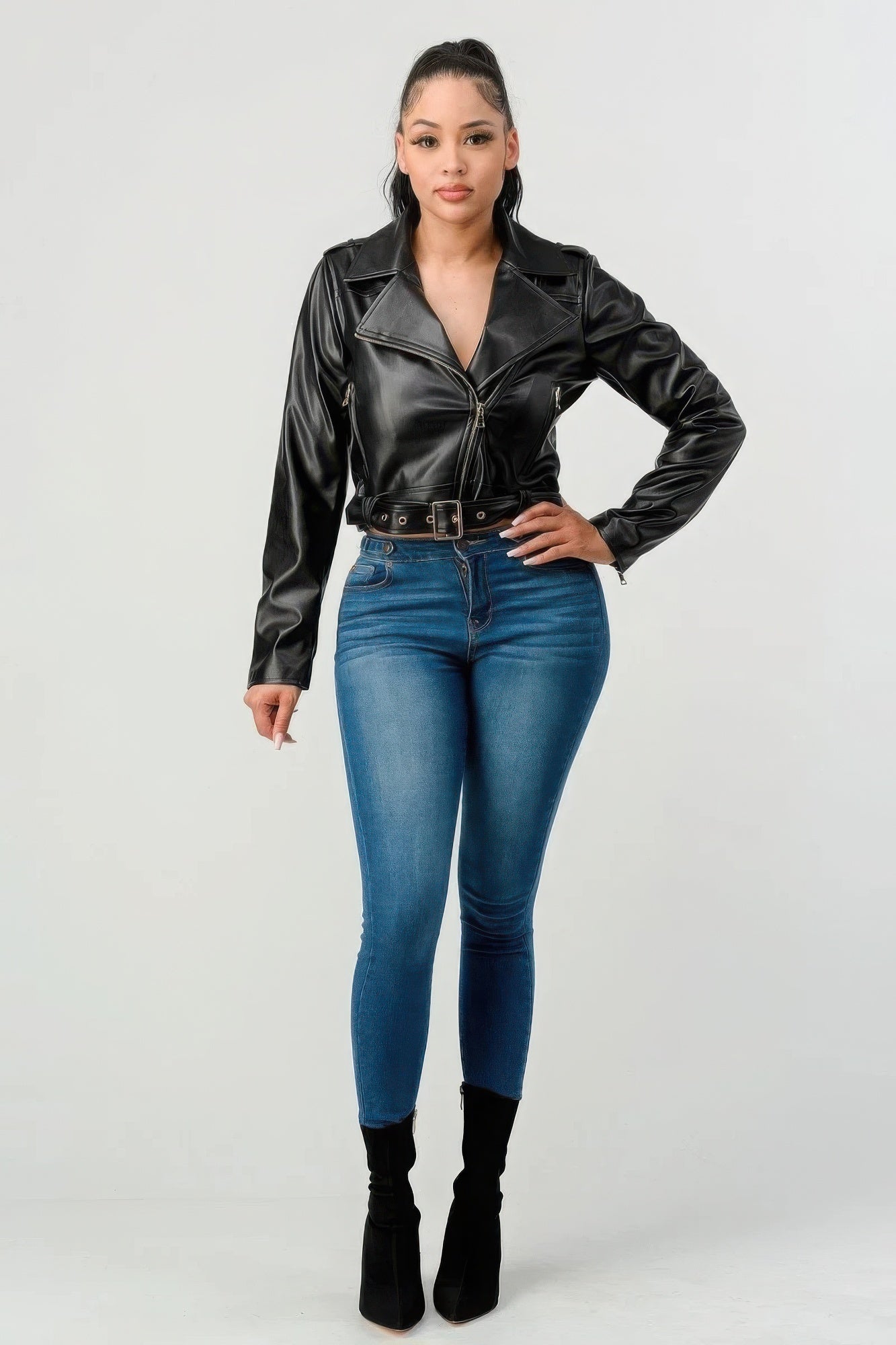 Faux Leather Jacket