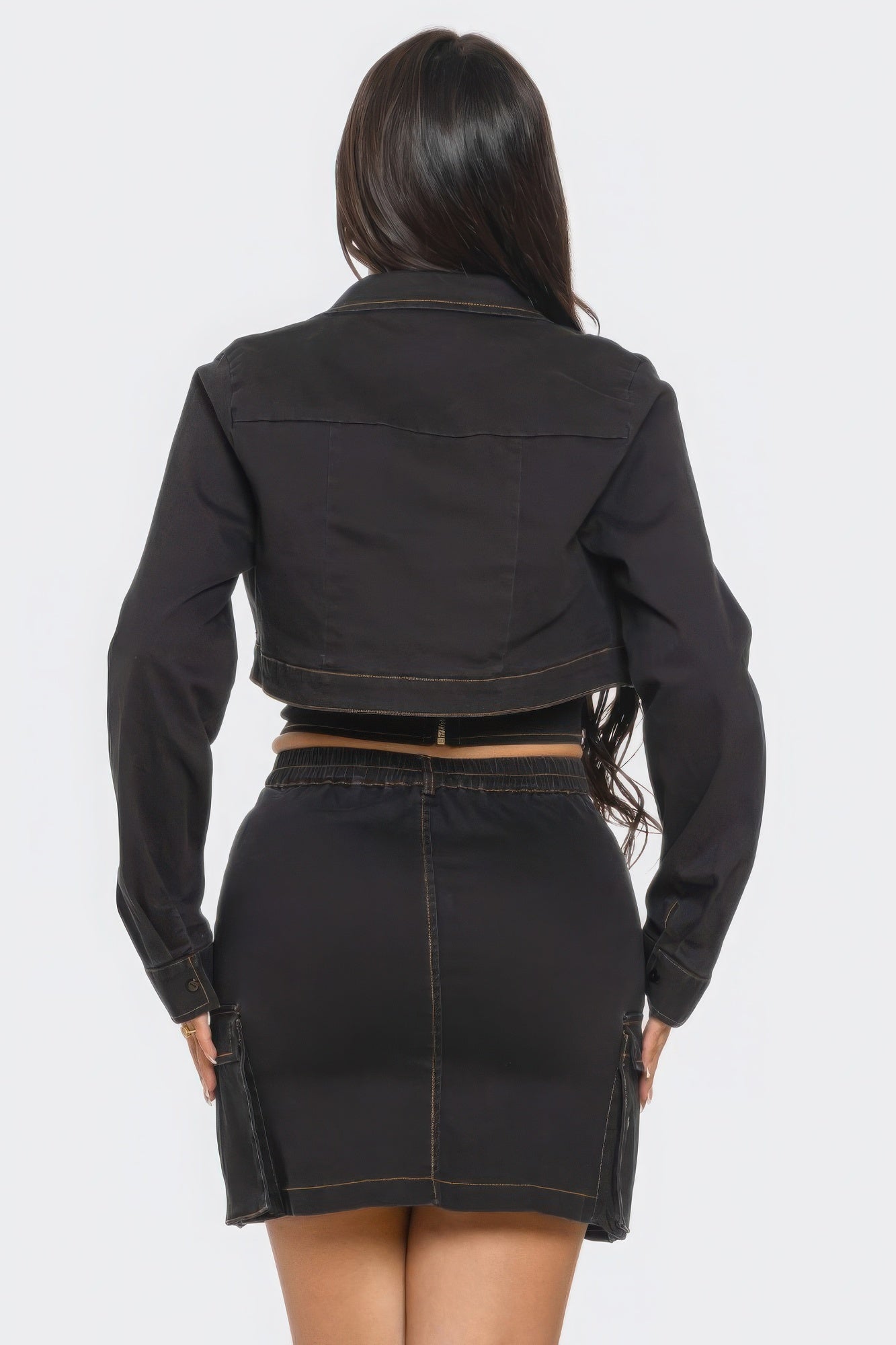 Cropped Jacket & Skirt Set