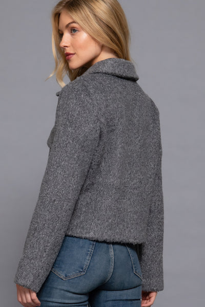 Teddy Fleece Button Jacket