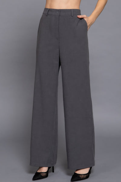 High Waist Straight Leg Dress Pants
