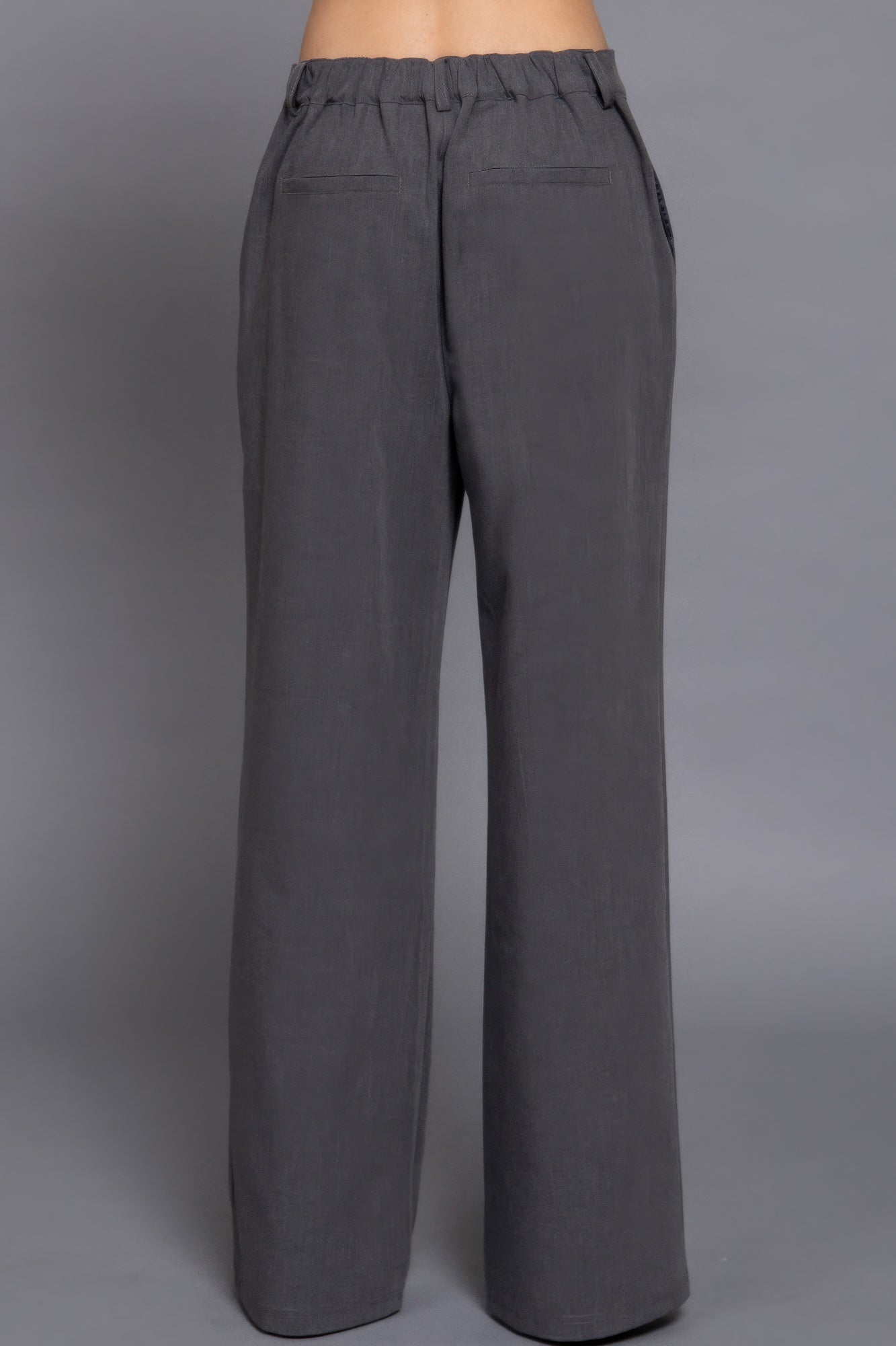 High Waist Straight Leg Dress Pants