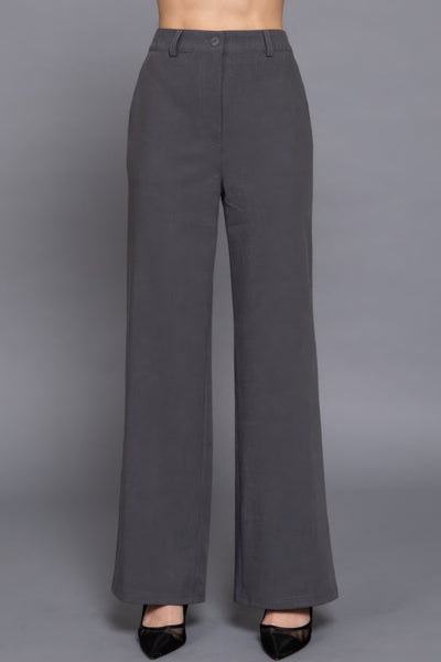 High Waist Straight Leg Dress Pants