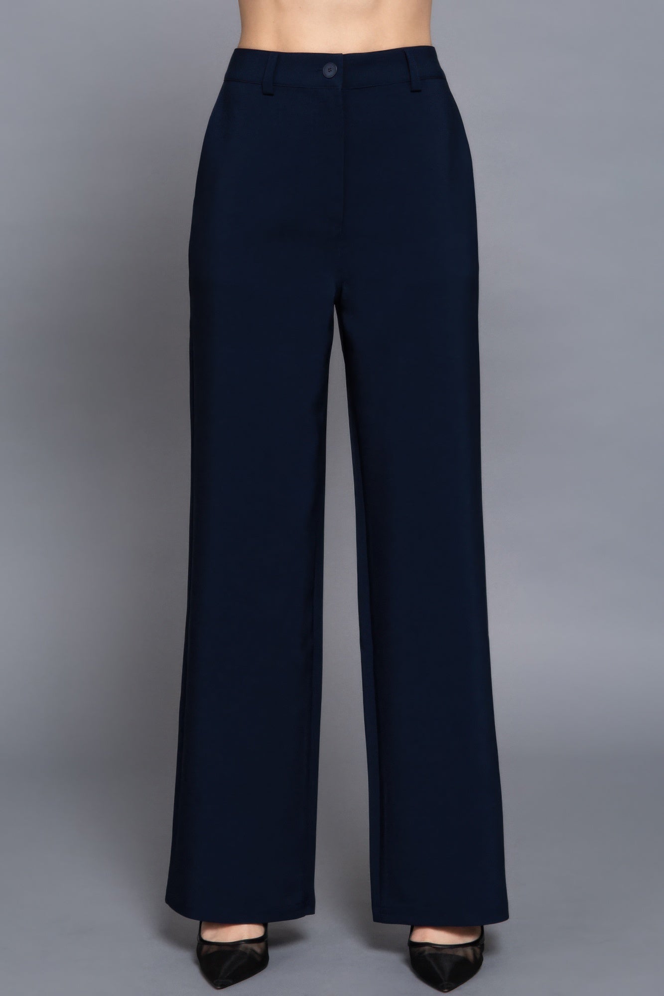 High Waist Straight Leg Dress Pants
