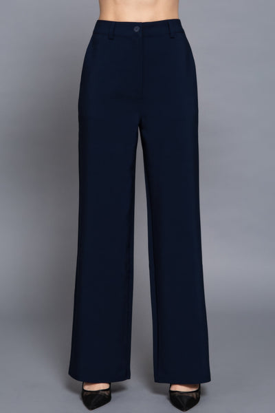 High Waist Straight Leg Dress Pants