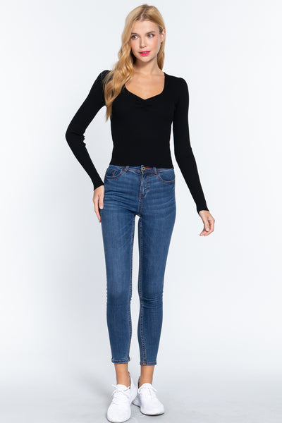 Long Sleeve Knit Top