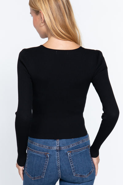 Long Sleeve Knit Top